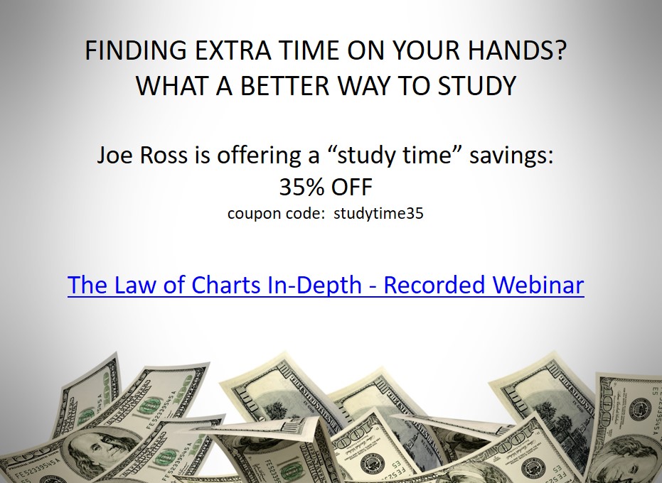 Joe Ross offers 35% off The Law of Charts Recorded Webinar