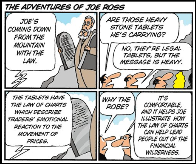 Joe Ross provides The Law of Charts tablets from the mountain